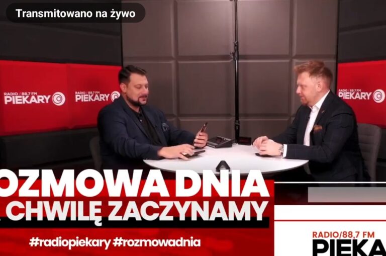 Dr Krystian Dudek, prof. Akademii WSB gościem dnia w Radiu Piekary